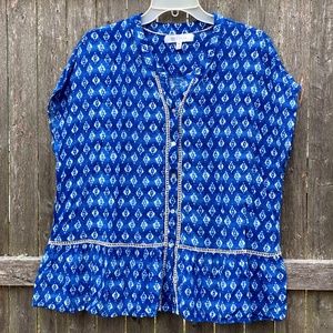 Printed short sleeved top